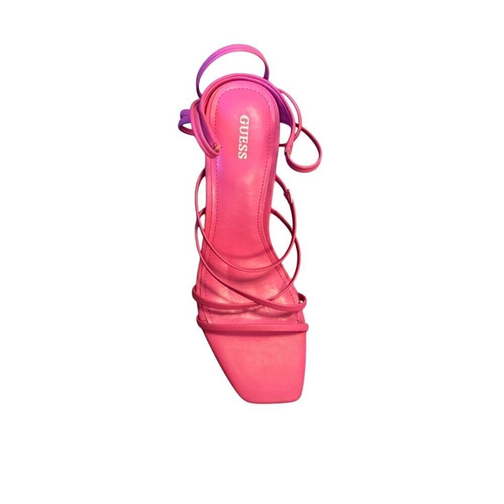GUESS Women's Zabyie Pink Strappy Heeled Sandals Size 9 Party/Cocktail - Picture 5 of 16